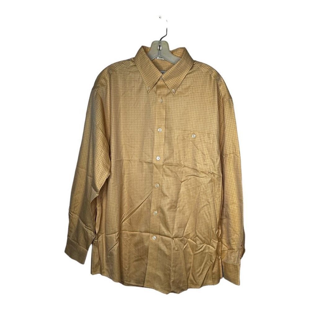 Orvis Men's Cotton Button Down Dress Shirt Size Large